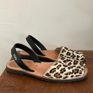 Animal print pons sandals 🐆